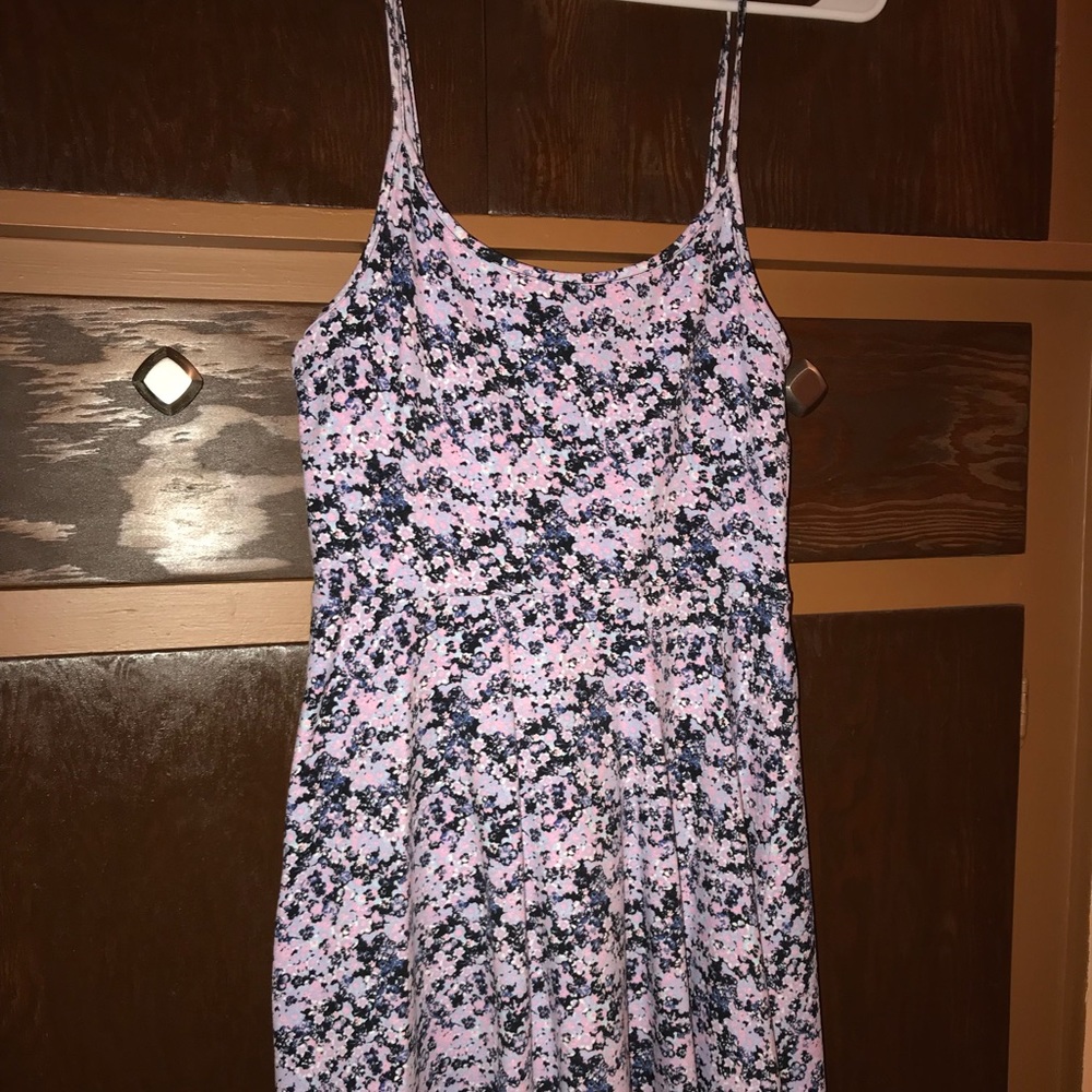 H&M multicolored fit and flare dress